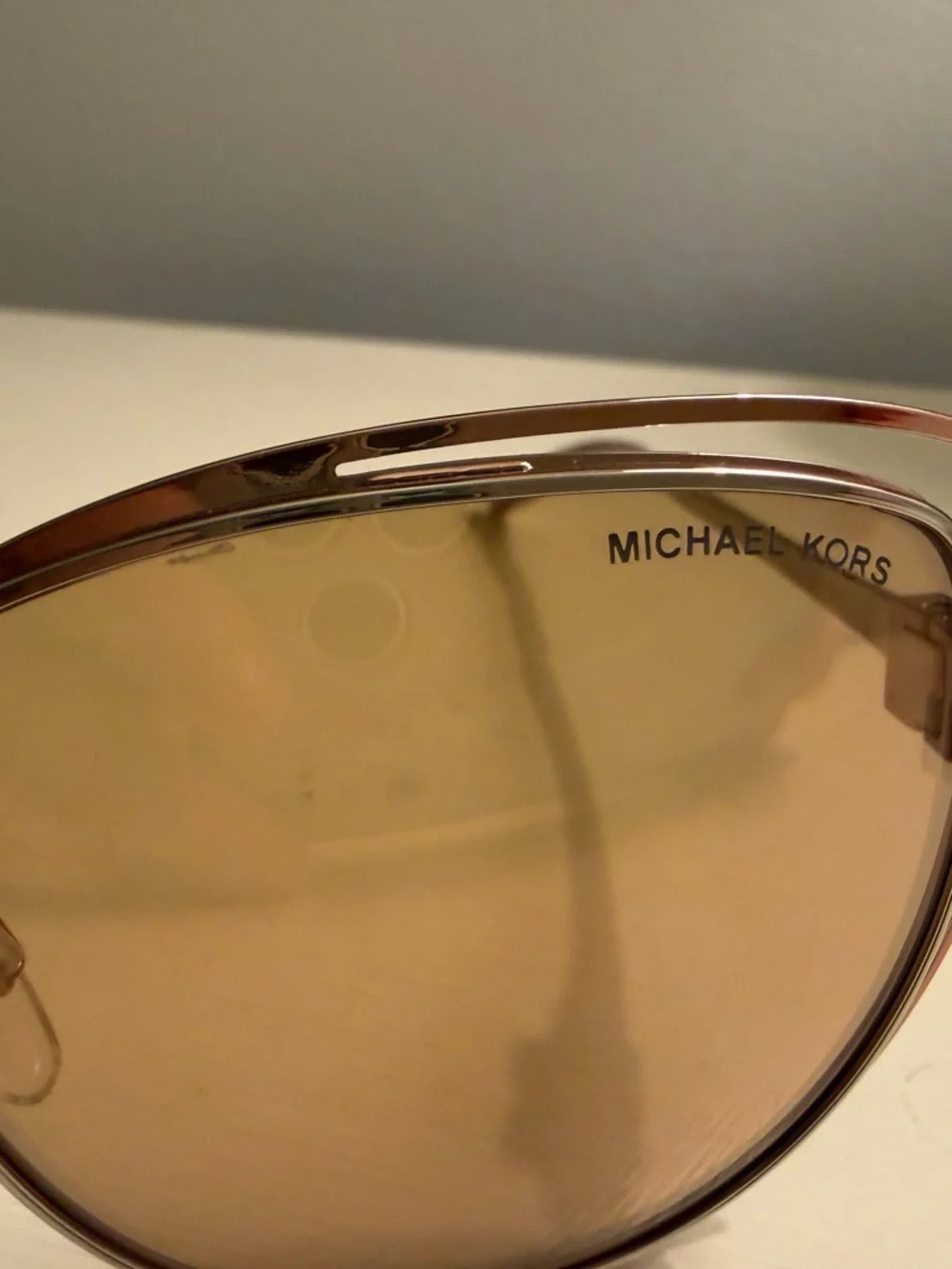 MICHAEL Michael Kors Rose Gold Frame with Brown Lenses Cat-Eye Sunglasses - Picture 5 of 6